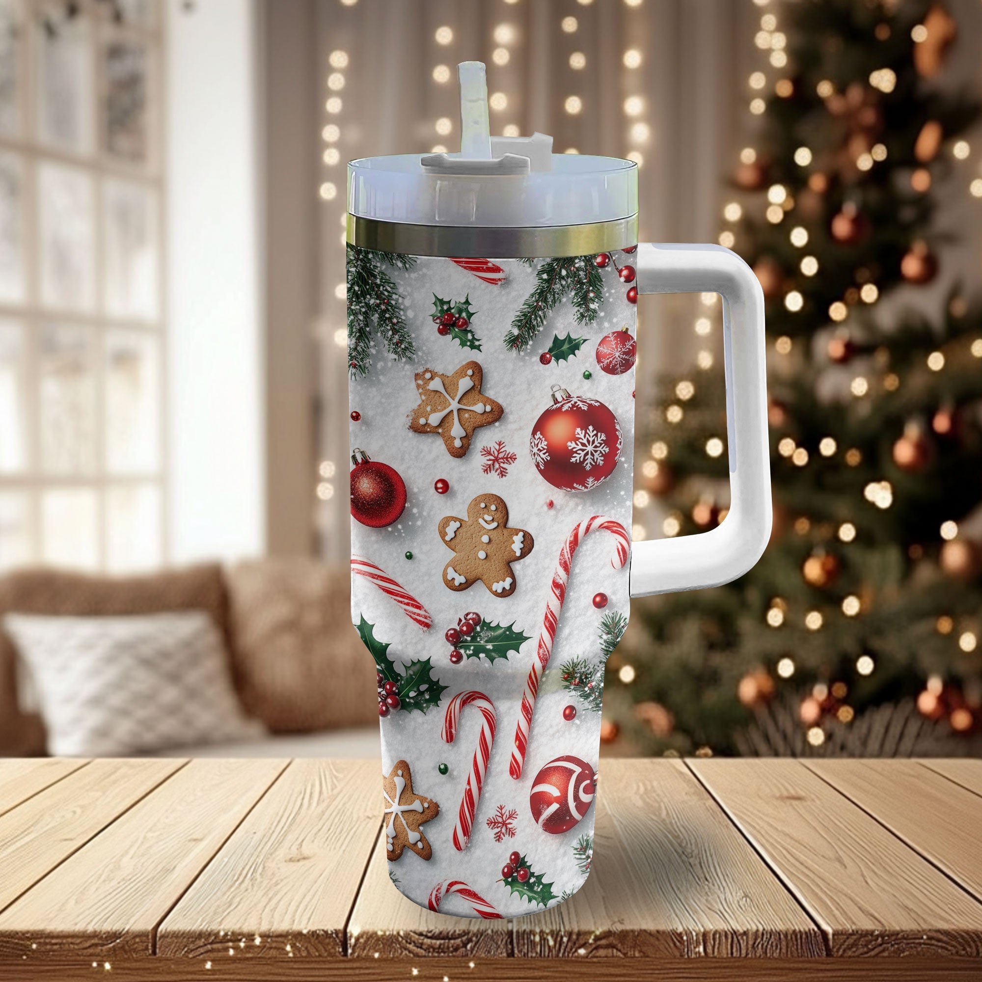 Christmas Cookie Delight Custom Stanley Cup 40 oz 30 oz Tumbler With HandleTVC2301502 - Image 2