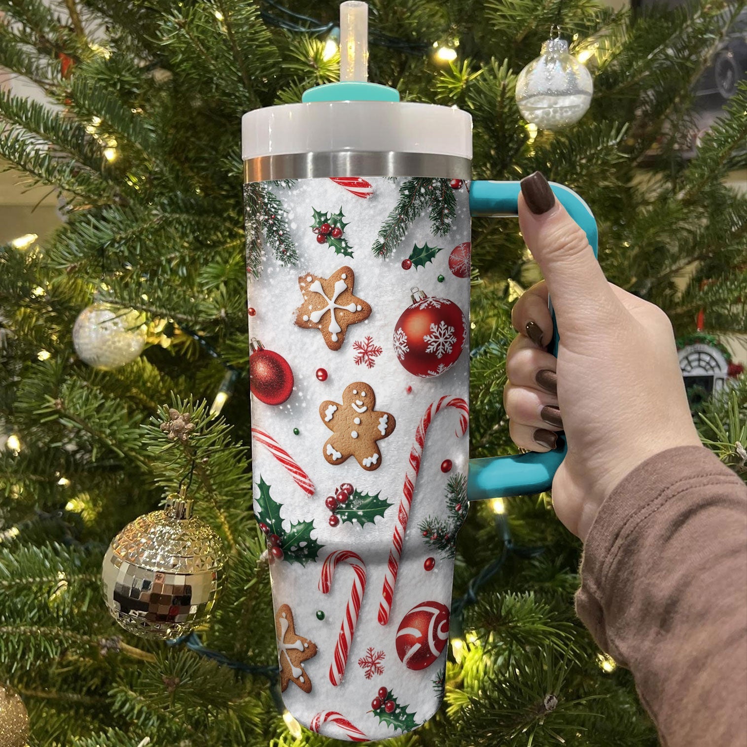 Christmas Cookie Delight Custom Stanley Cup 40 oz 30 oz Tumbler With HandleTVC2301502 - Image 3
