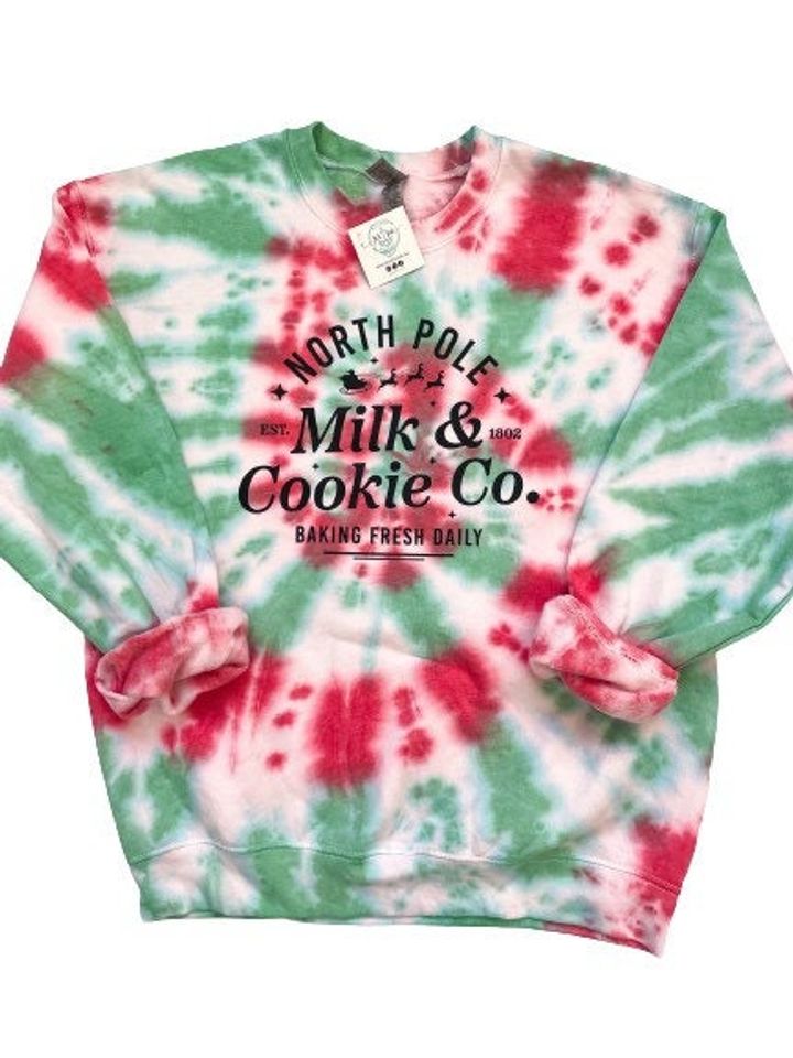 Christmas cookie tie dye Christmas 3D Sweater