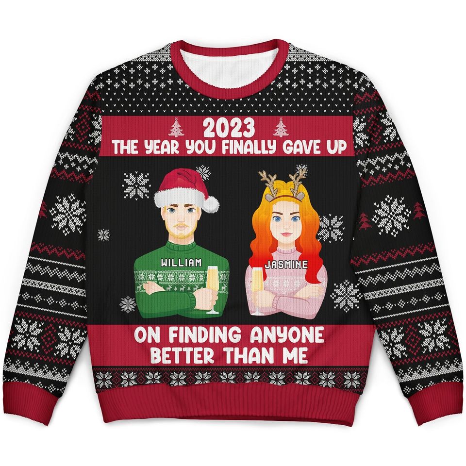 Christmas Couple The Year You Finally Gave Up - Gift For Couples
