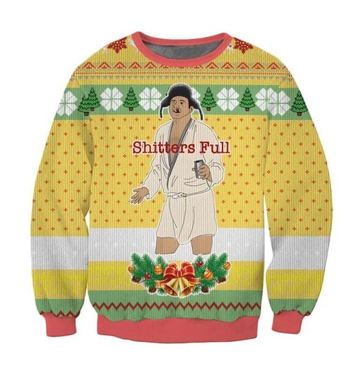 Christmas Cousin Eddie Griswold Ugly Sweater, Shitters Full Christmas Sweatshirt - Image 7
