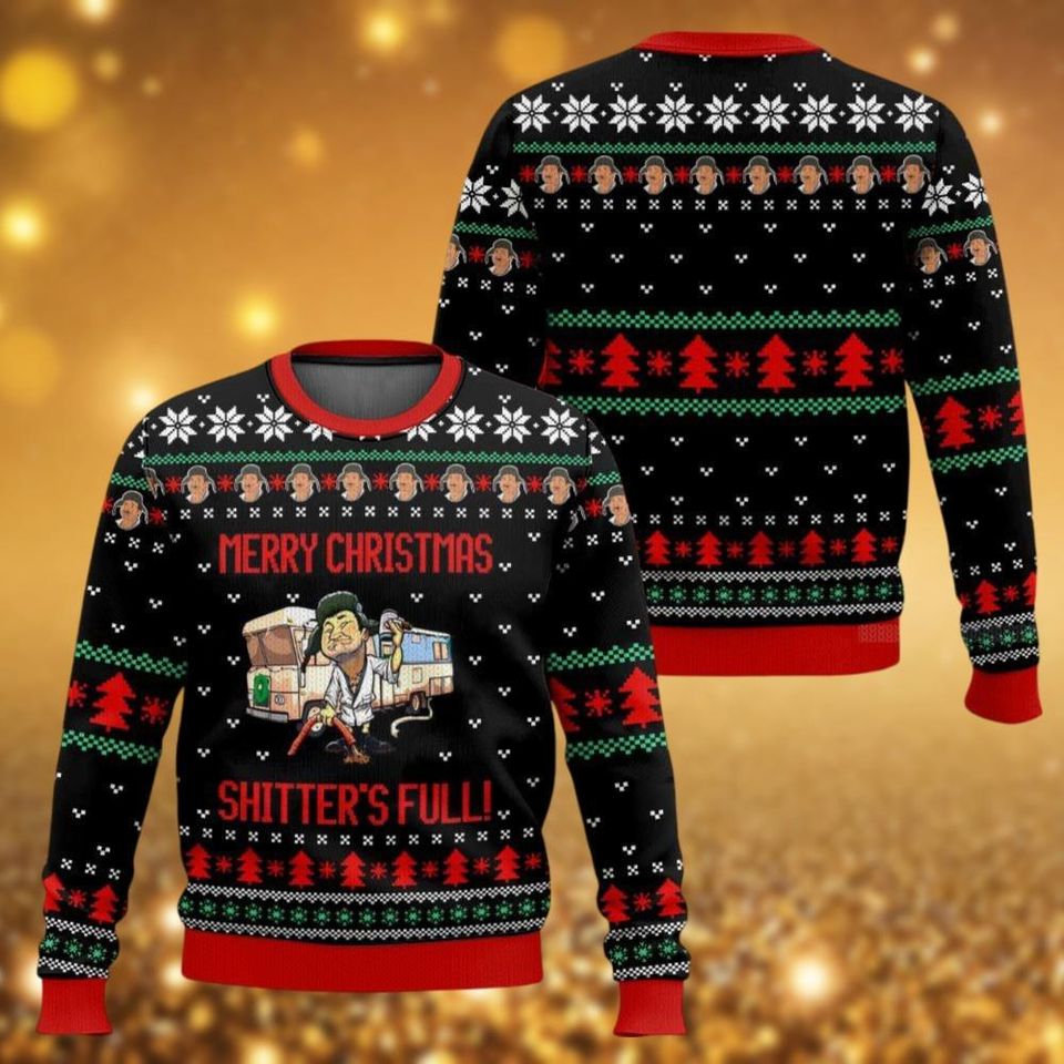 Christmas Cousin Eddie Ugly Sweater, Merry Christmas Shitters Full Sweater