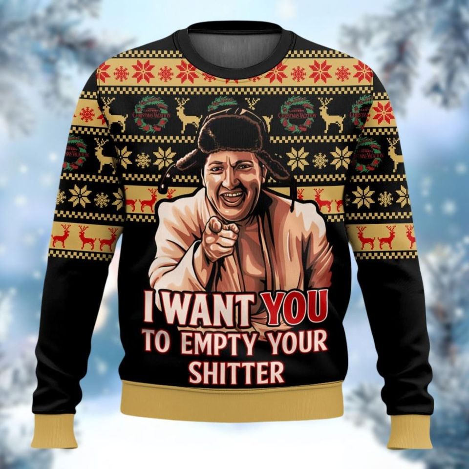 Christmas Cousin Eddie Ugly Sweater, National Lampoons Holiday Sweater