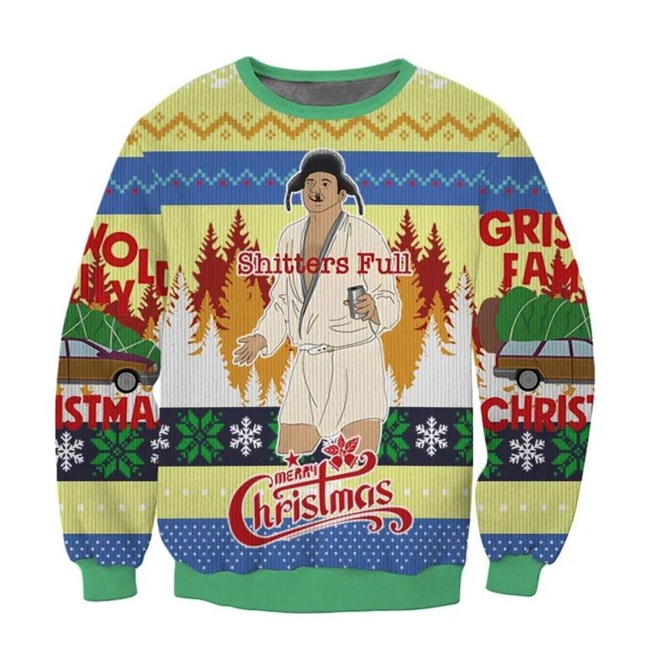 Christmas Cousin Eddie Ugly Sweater, Shitters Full Griswold Sweater