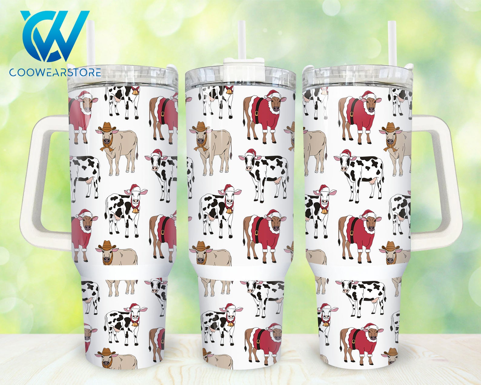 Christmas Cow Custom Stanley Cup 40 oz 30 oz Tumbler With HandleTVC2301863