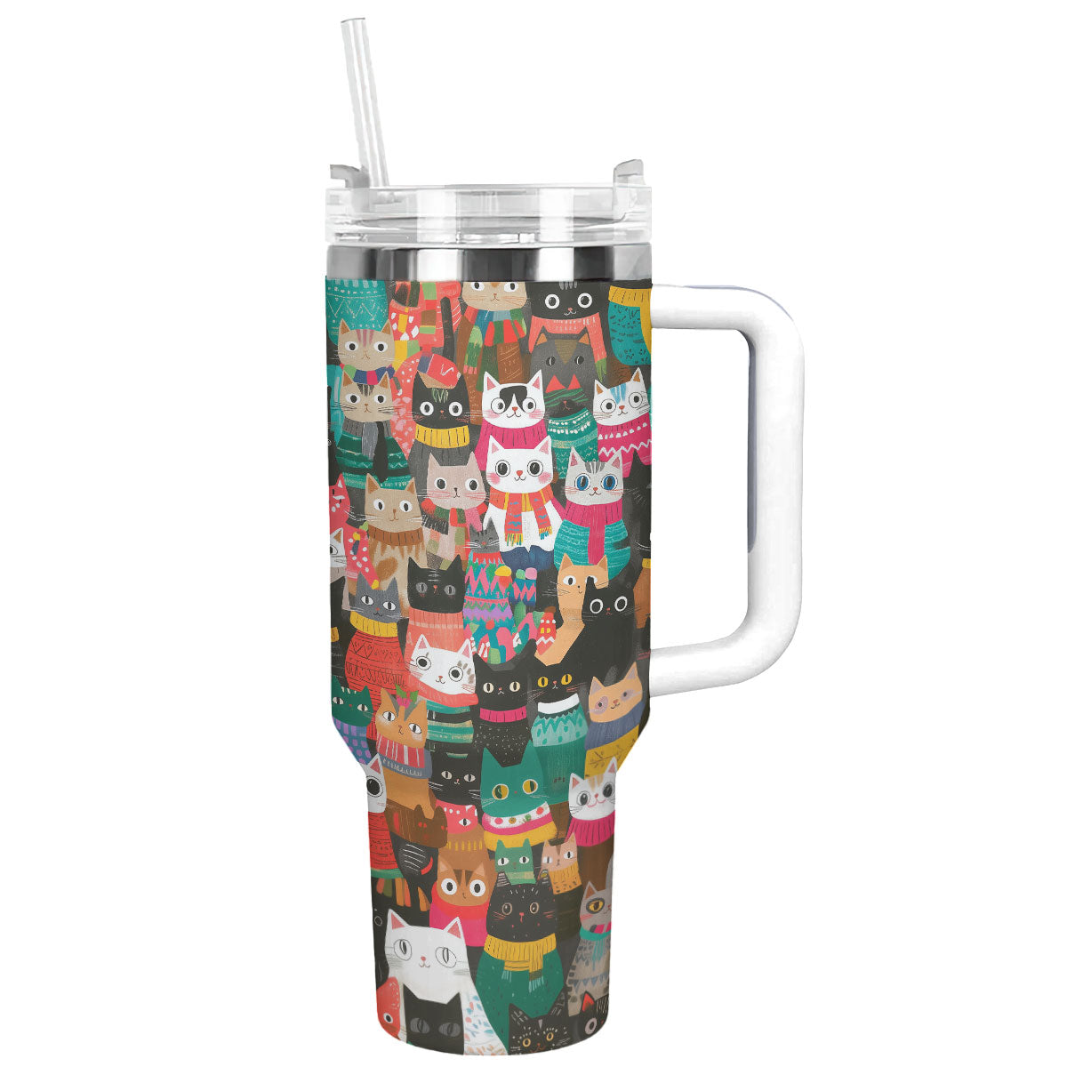 Christmas Cozy Cats Custom Stanley Cup 40 oz 30 oz Tumbler With HandleTVC2301497