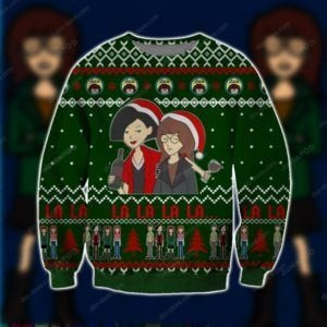 Christmas Day Daria Ugly Christmas Sweater Adult 3D Funny Matching for family