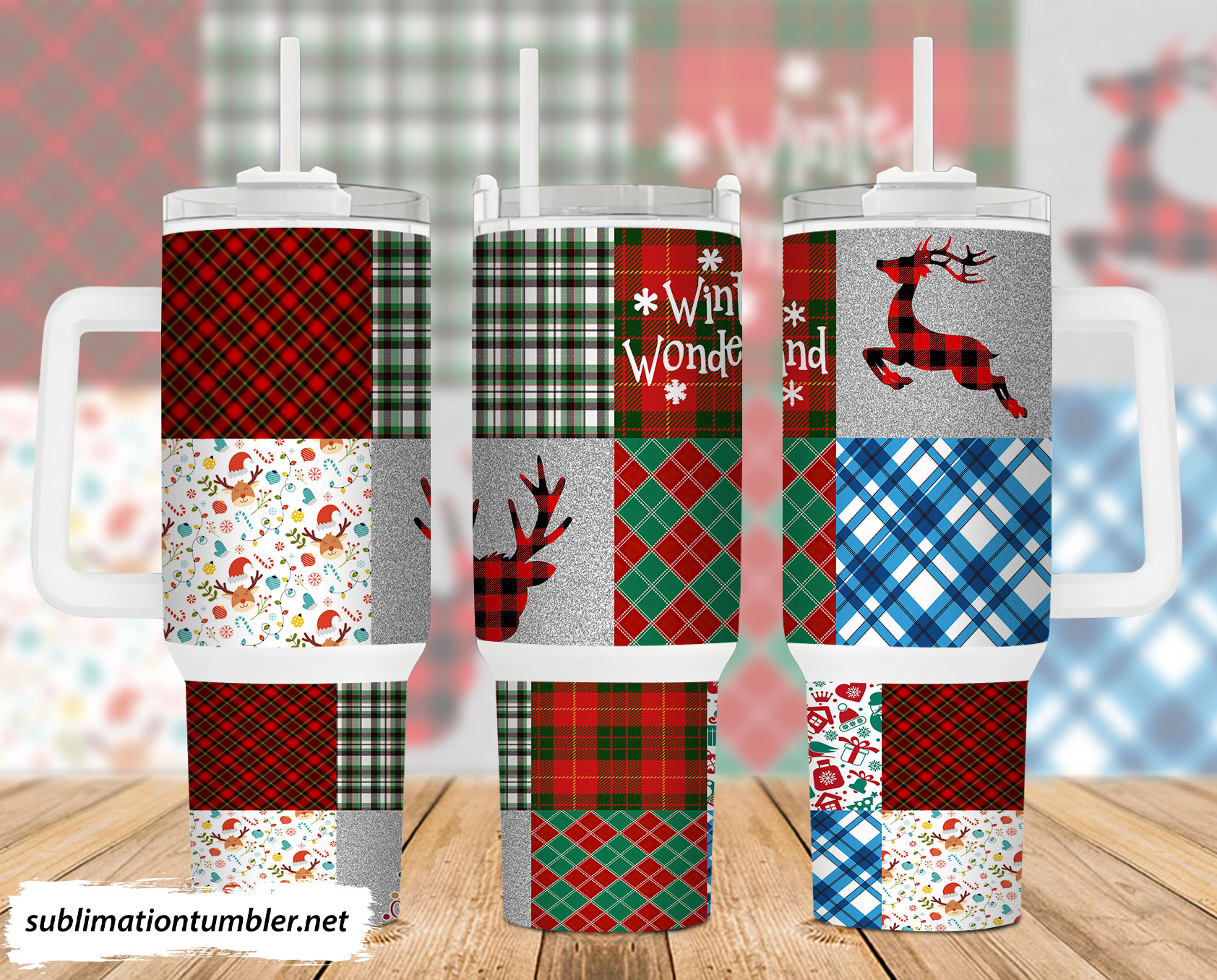 Christmas Deer Custom Stanley Cup 40 oz 30 oz Tumbler With HandleTVC2301900