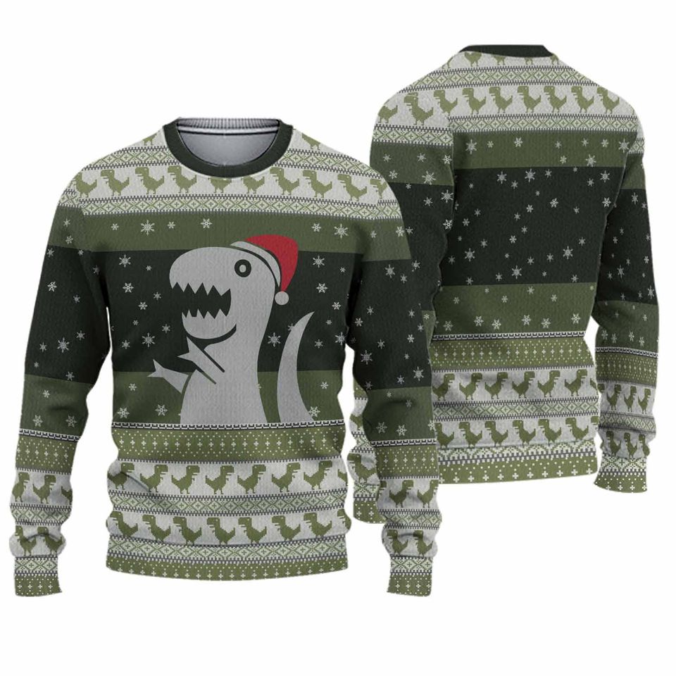 Christmas Dino Ugly Christmas Sweater