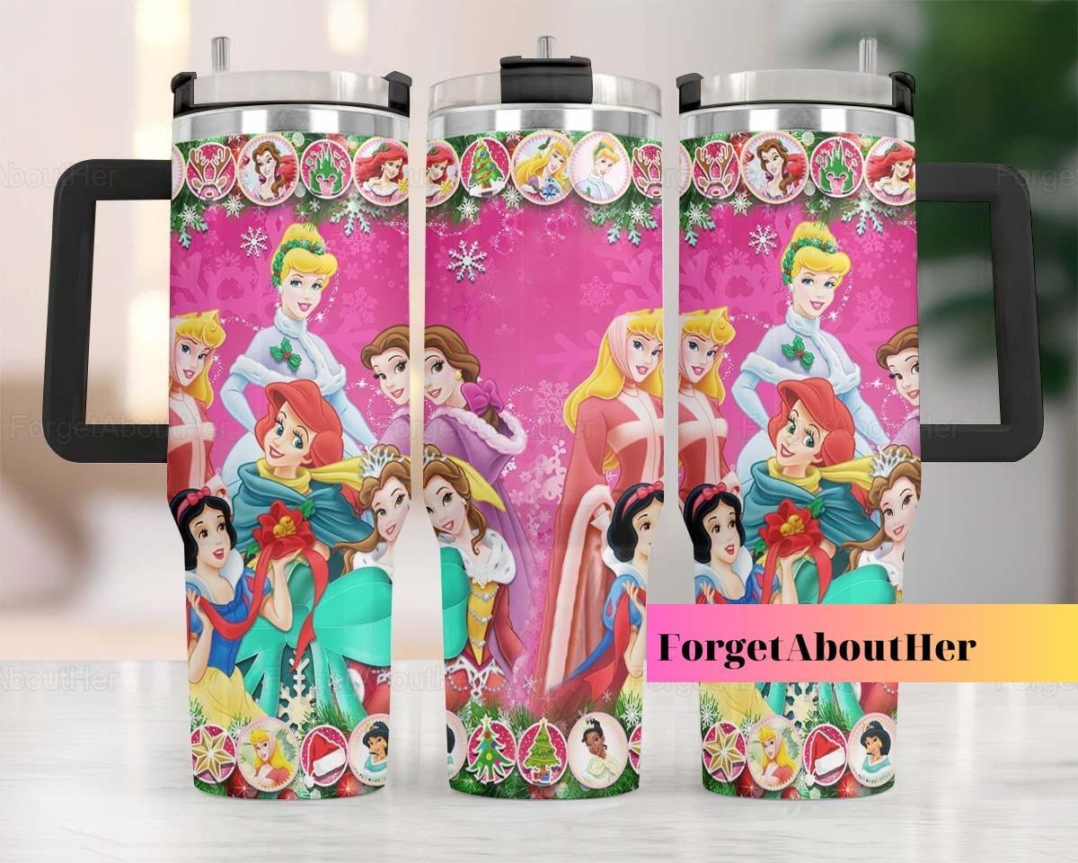 Christmas Disney Princesses Disney Cartoon Custom Stanley Cup 40 oz 30 oz Tumbler With HandleTVC2301161