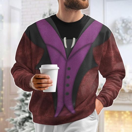 Christmas Dr Facilier Ugly Sweater, Princess And The Frog Costume, Dr Facilier Cosplay Shirt - Image 11