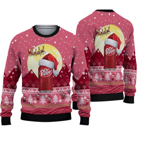 Christmas Dr Pepper Ugly Sweater - Dr Pepper Sweater - Image 2