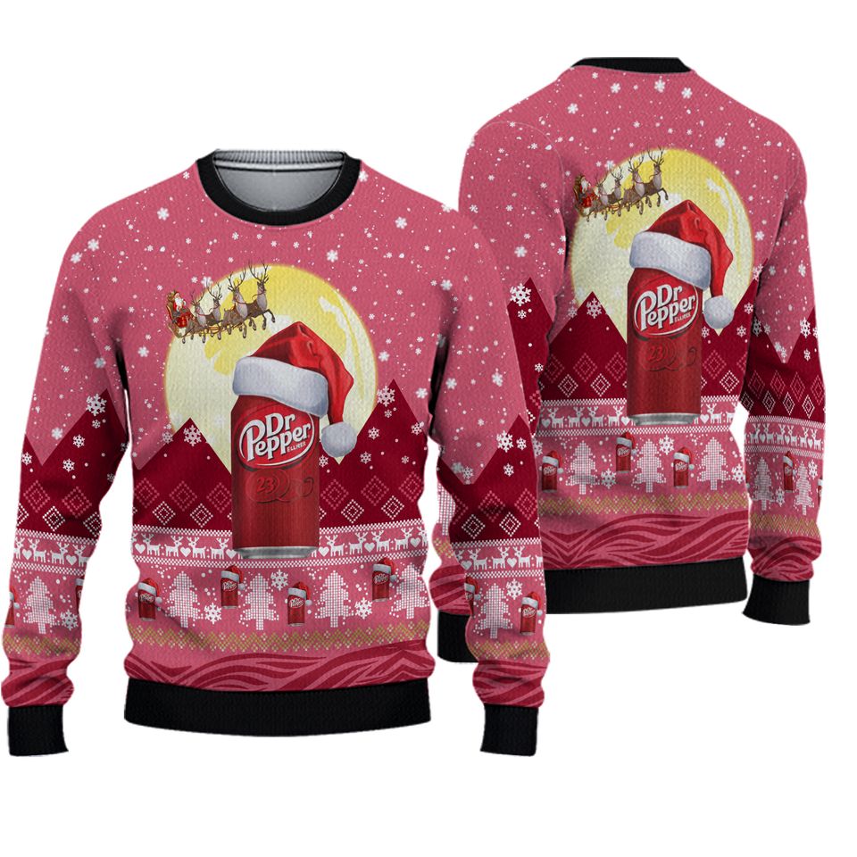 Christmas Dr Pepper Ugly Sweater - Dr Pepper Sweater
