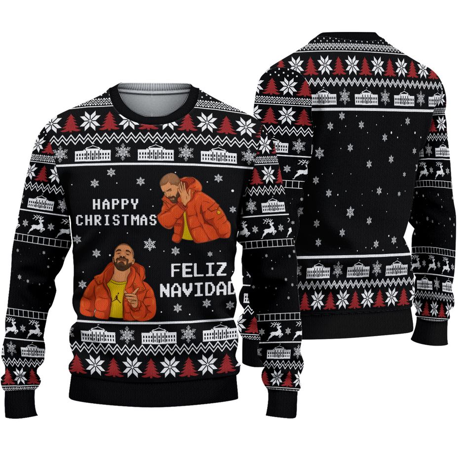 Christmas Drake Rapper Ugly Sweater