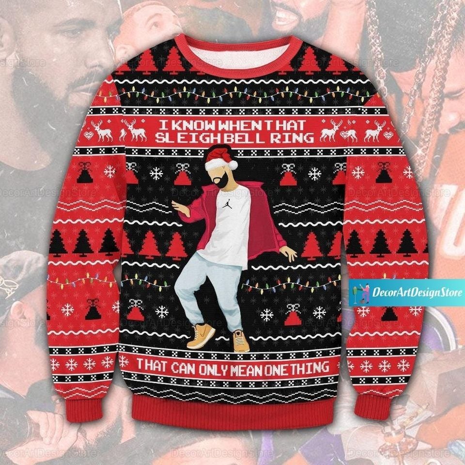 Christmas Drake Ugly Sweater - Holiday Rap Merch