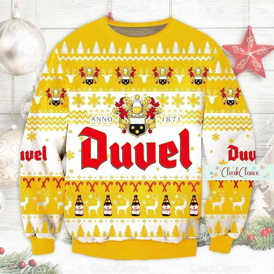 Christmas Duvel Beer Sweater, Duvel Beer Ugly Sweater