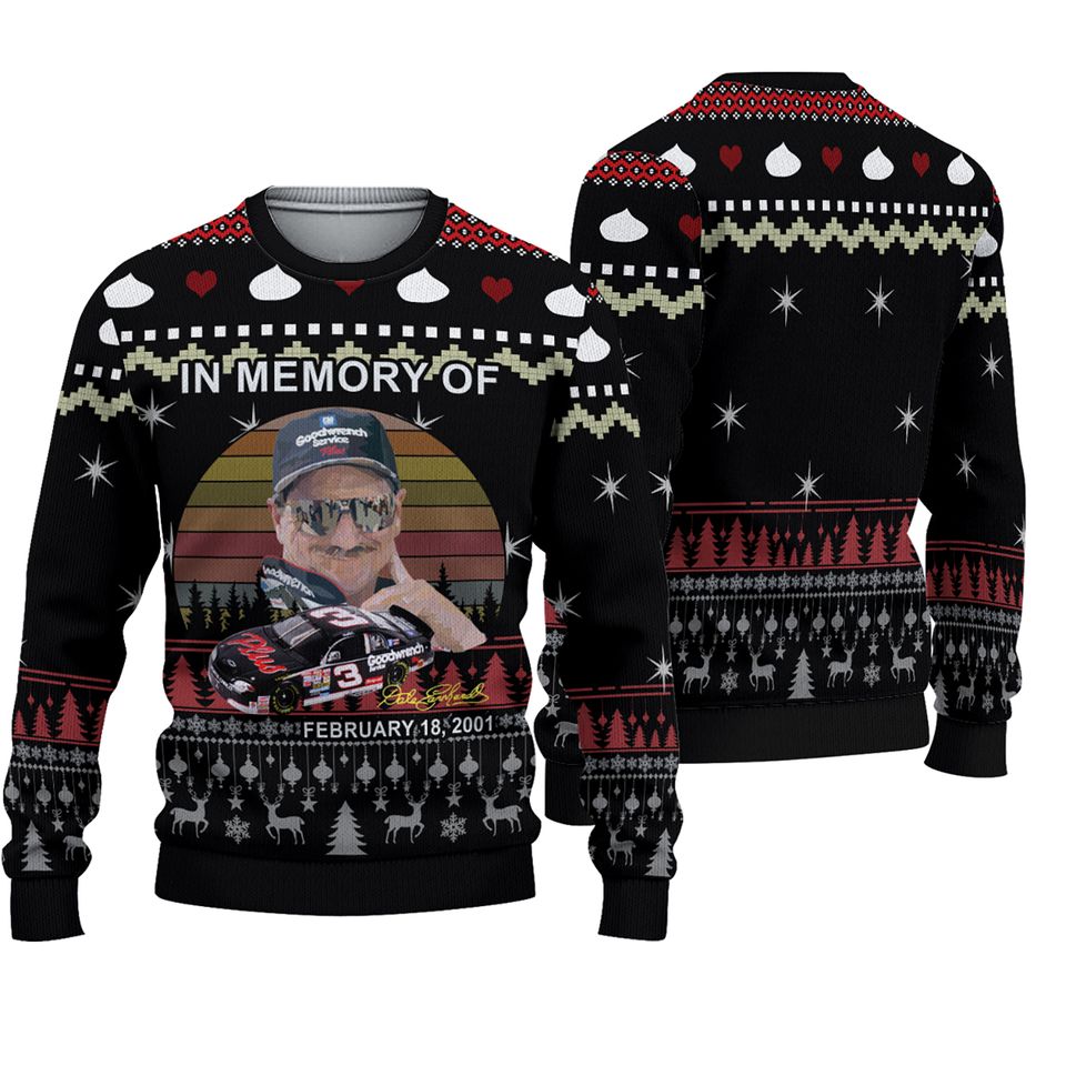 Christmas Earnhardt Ugly Sweater