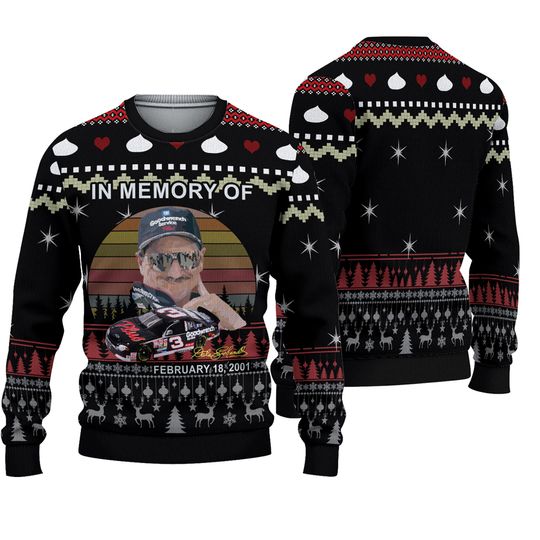 Christmas Earnhardt Ugly Sweater - Image 2