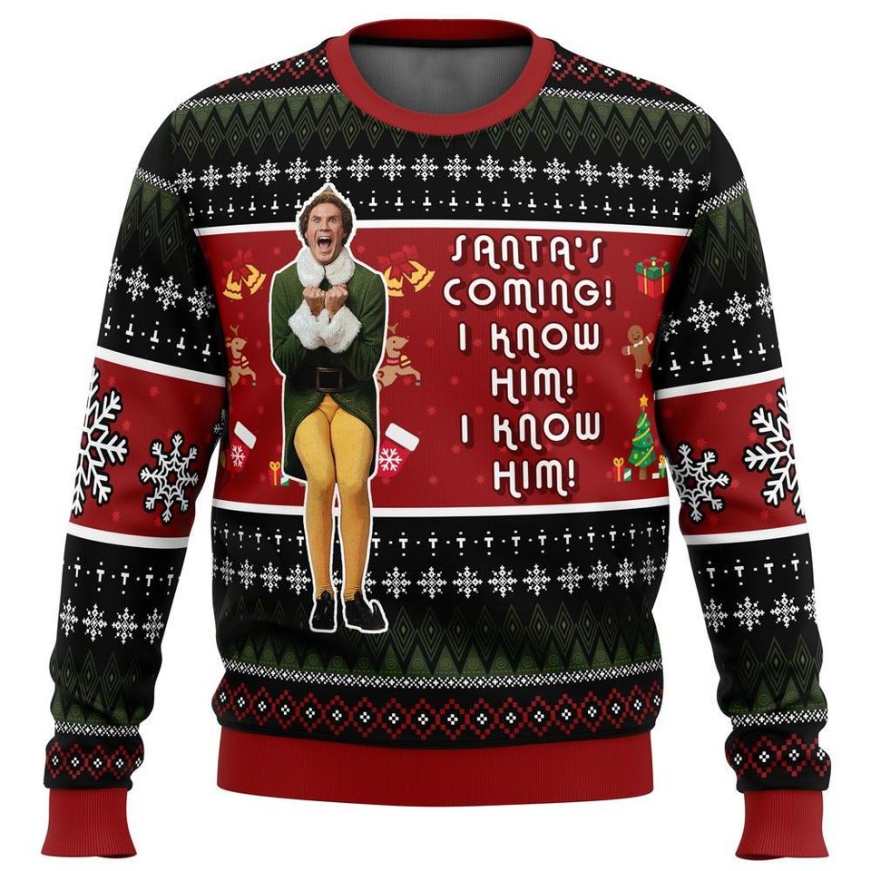 Christmas Elf Ugly Sweater - Buddy's Fun