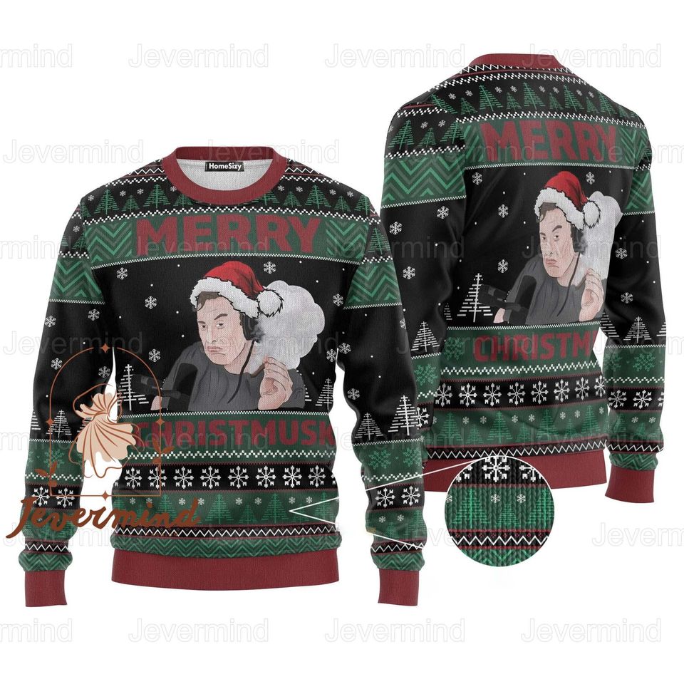 Christmas Elon Musk Sweater, Elon Musk Sweater