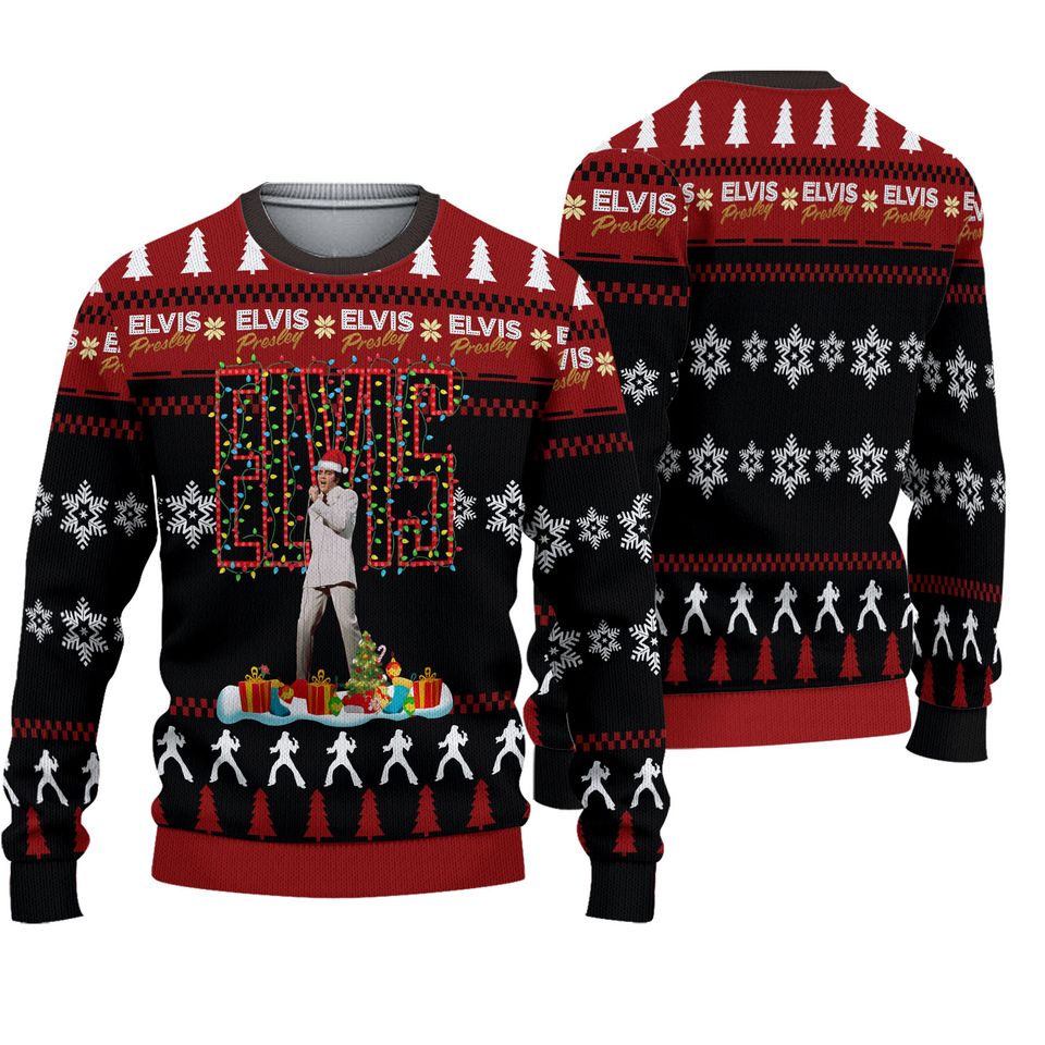 Christmas Elvis Presley Ugly Sweater