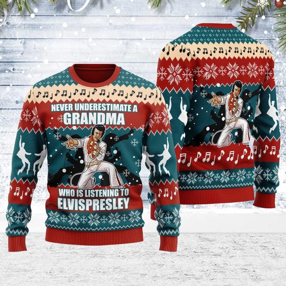 Christmas Elvis Presley Ugly Sweater, Elvis Presley Ugly Xmas Sweater