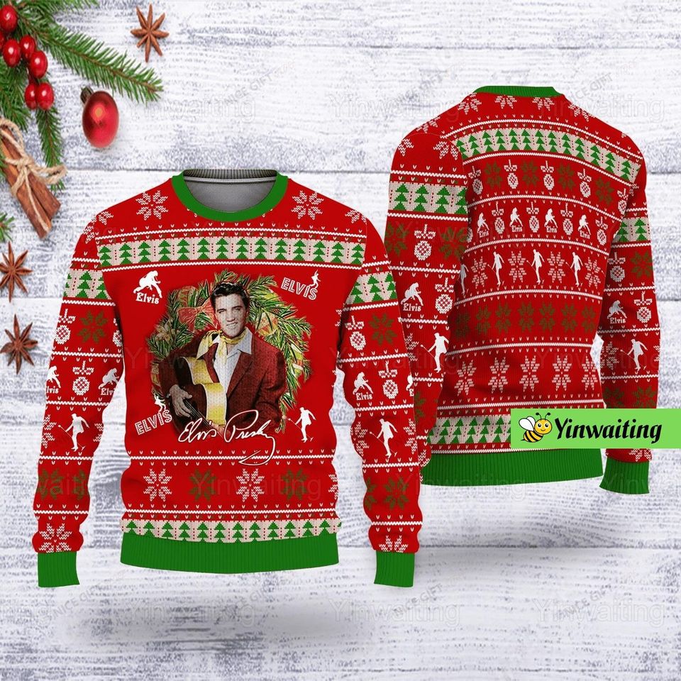 Christmas Elvis Ugly Sweater