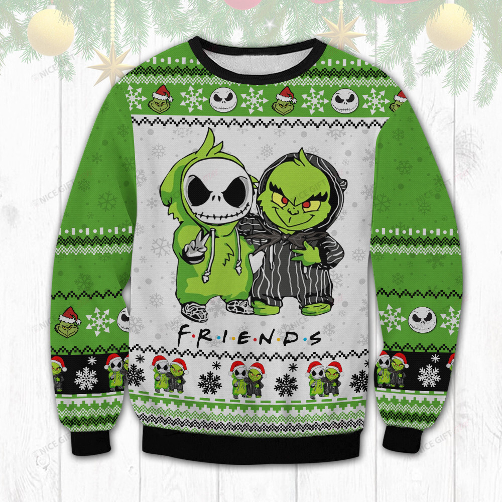 Christmas F.R.I.E.N.D.S Ugly Christmas Sweater Adult 3D Funny Matching for family