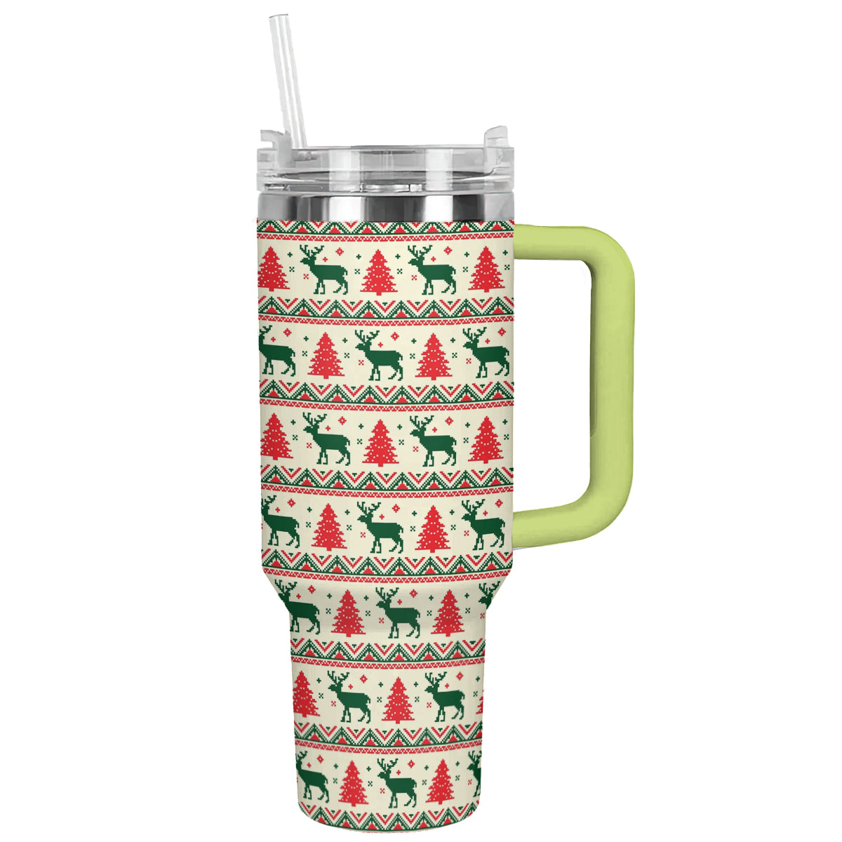 Christmas Festive Reindeer Custom Stanley Cup 40 oz 30 oz Tumbler With HandleTVC2301502