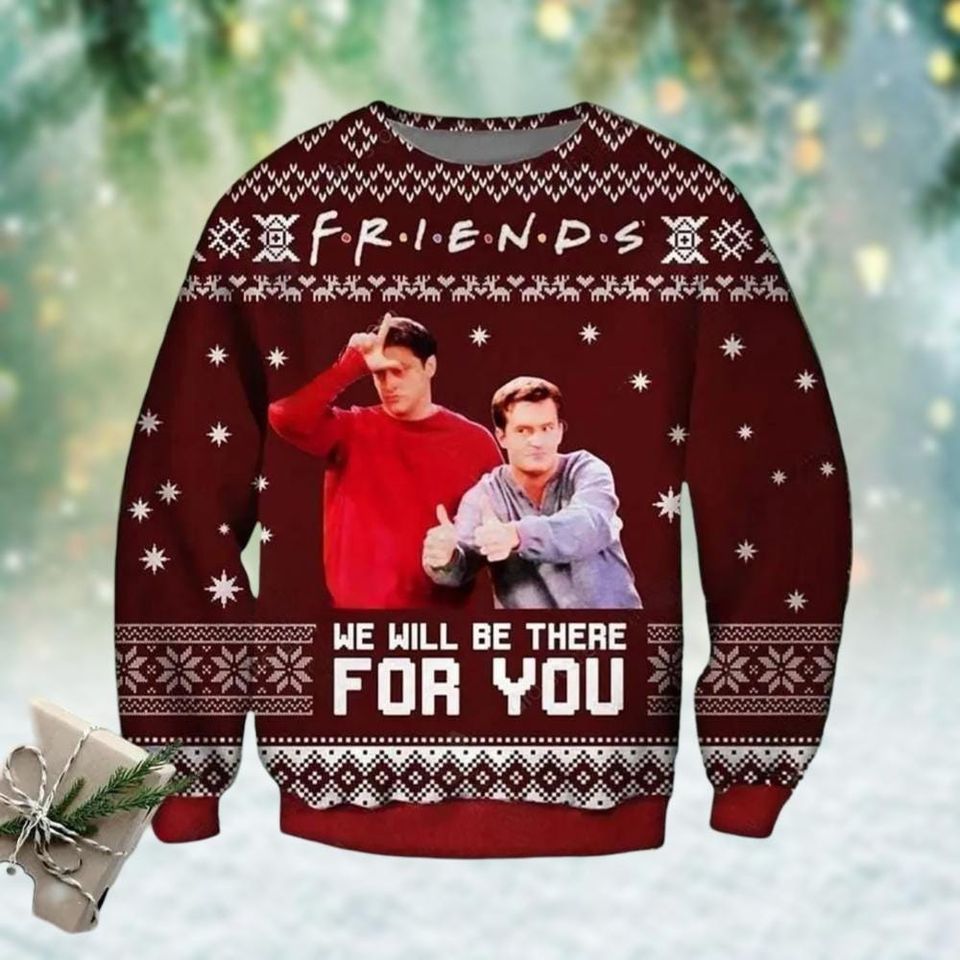 Christmas Friends Sitcom Chandler Bing Sweater