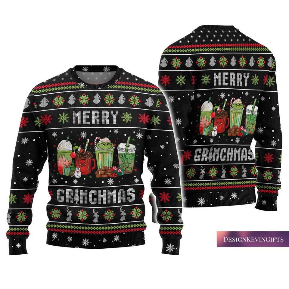 Christmas funny character Ugly Sweater, Ugly Xmas Sweater