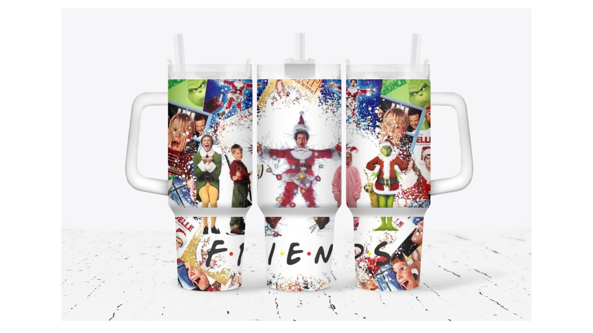 Christmas Funny Friends TV Series Custom Stanley Cup 40 oz 30 oz Tumbler With HandleTVC2301932