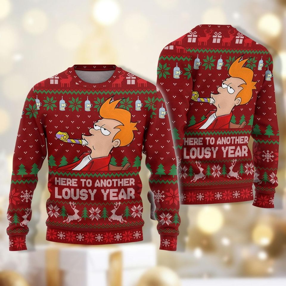 Christmas Futurama Pajamas Set, Philip J Fry Christmas