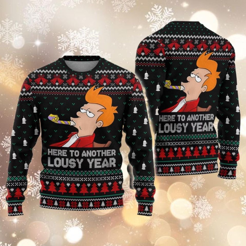 Christmas Futuramaa Ugly Sweater, Philipp J Fry Christmas Sweatshirt