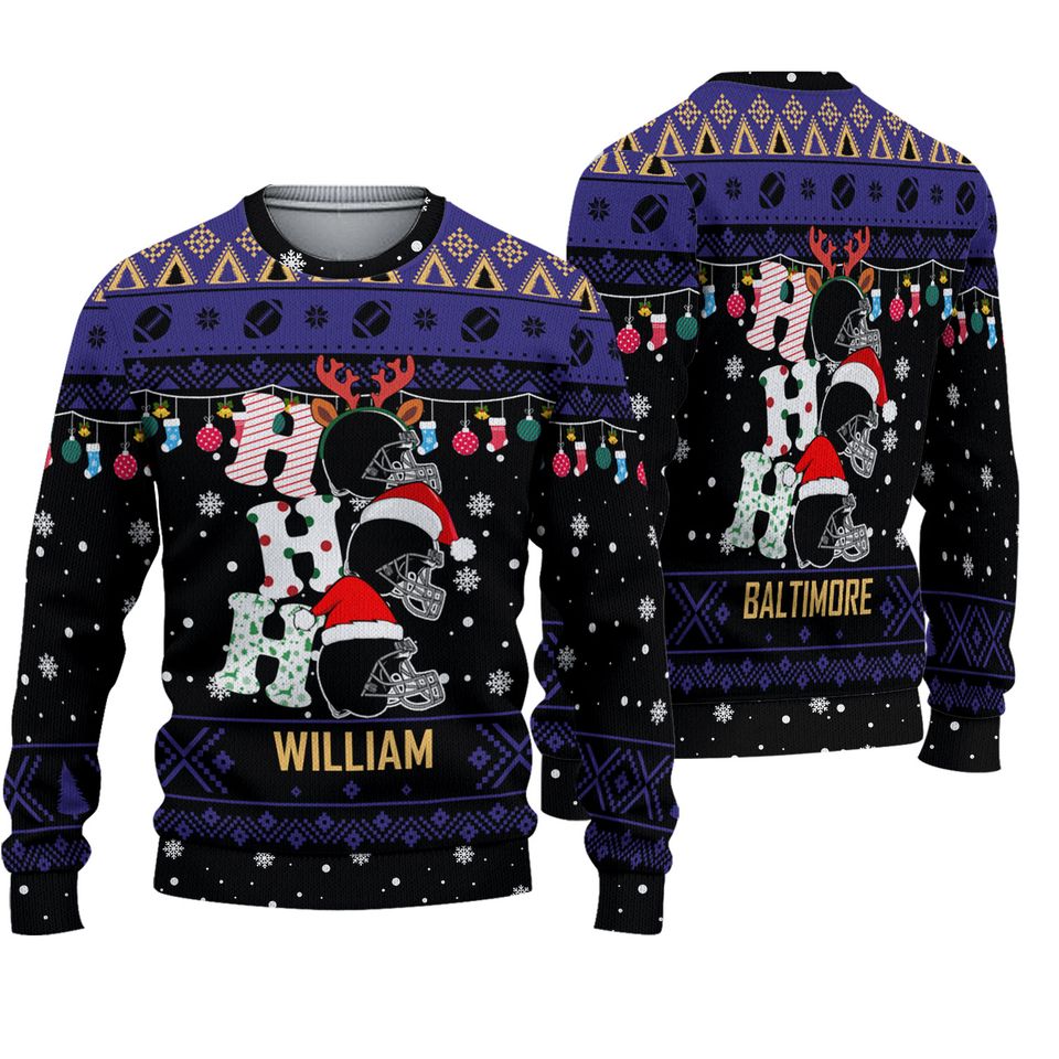 Christmas Gift, Customized Baltimore Ugly Christmas 3D Sweater