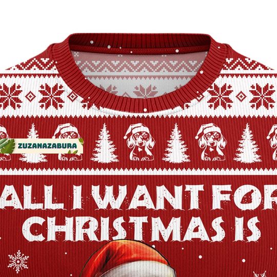 Christmas Gift, Dachshund Christmas Sweater, Dachshund Gift - Image 8