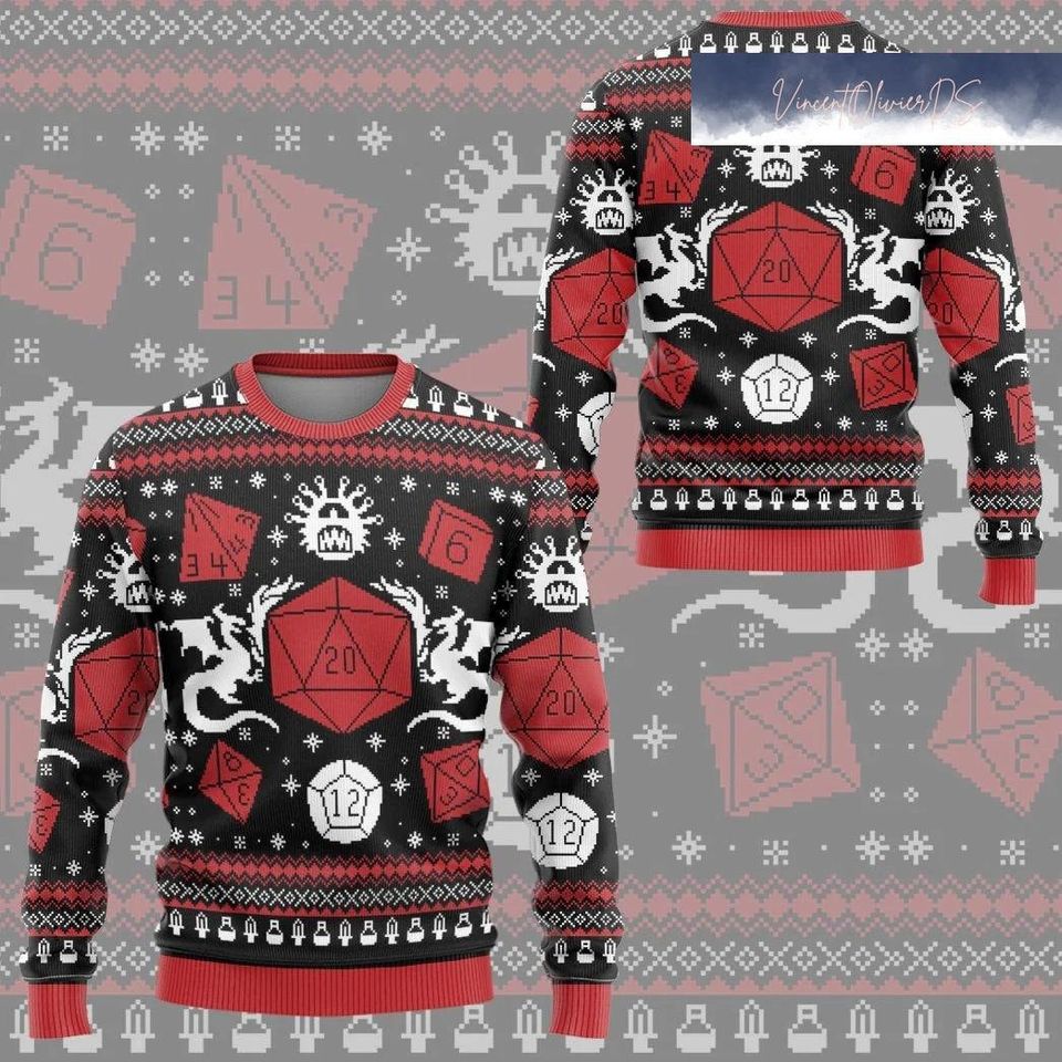 Christmas Gift, Dungeons And Dragons Xmas Christmas Sweater
