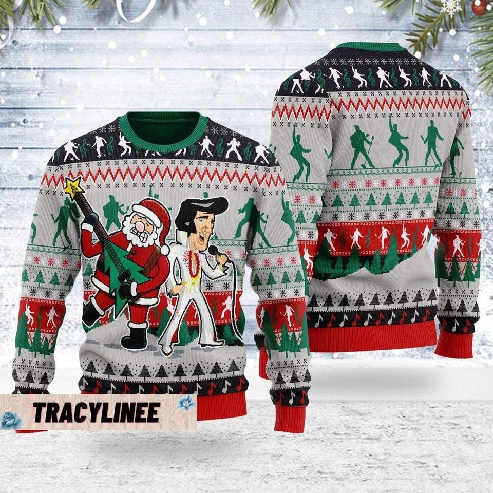 Christmas Gift, Elvis Christmas 3D Sweater