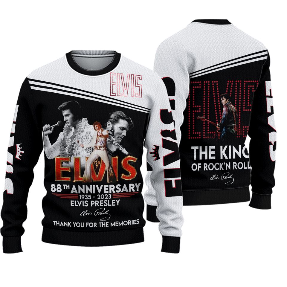 Christmas Gift, Elvis Presley Anniversary Elvis Presley Sweater