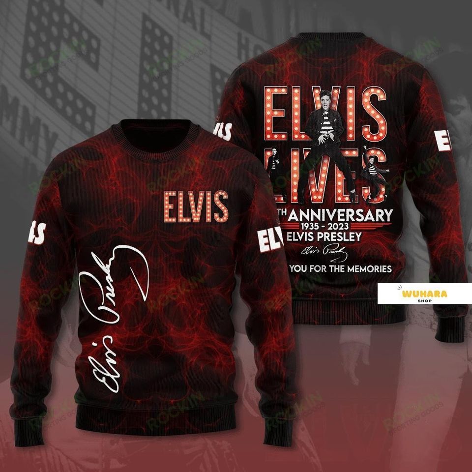 Christmas Gift, Elvis Presley Sweater, Elvis Presley Ugly Sweater