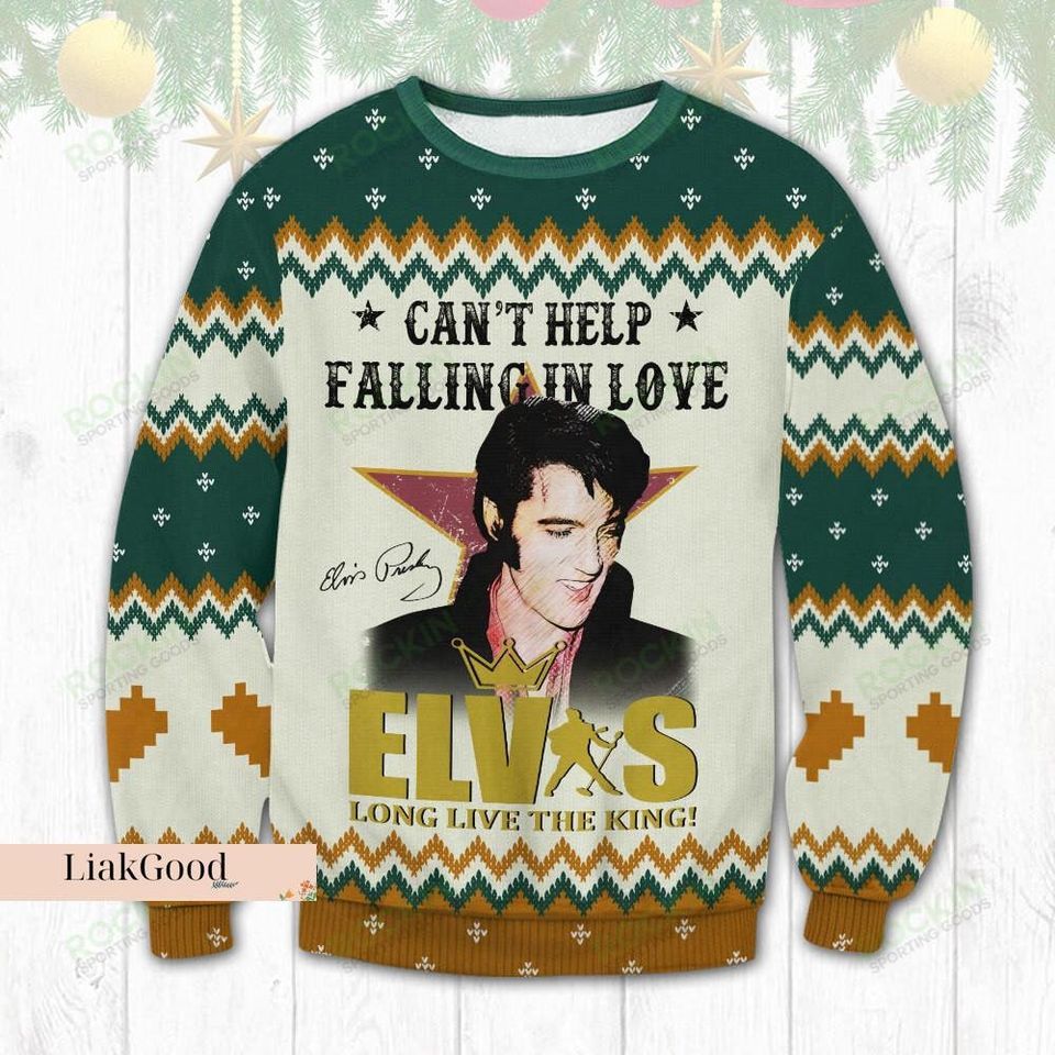 Christmas Gift, Elvis Presley Sweater, Ugly Christmas Shirt, Elvis Presley Gift