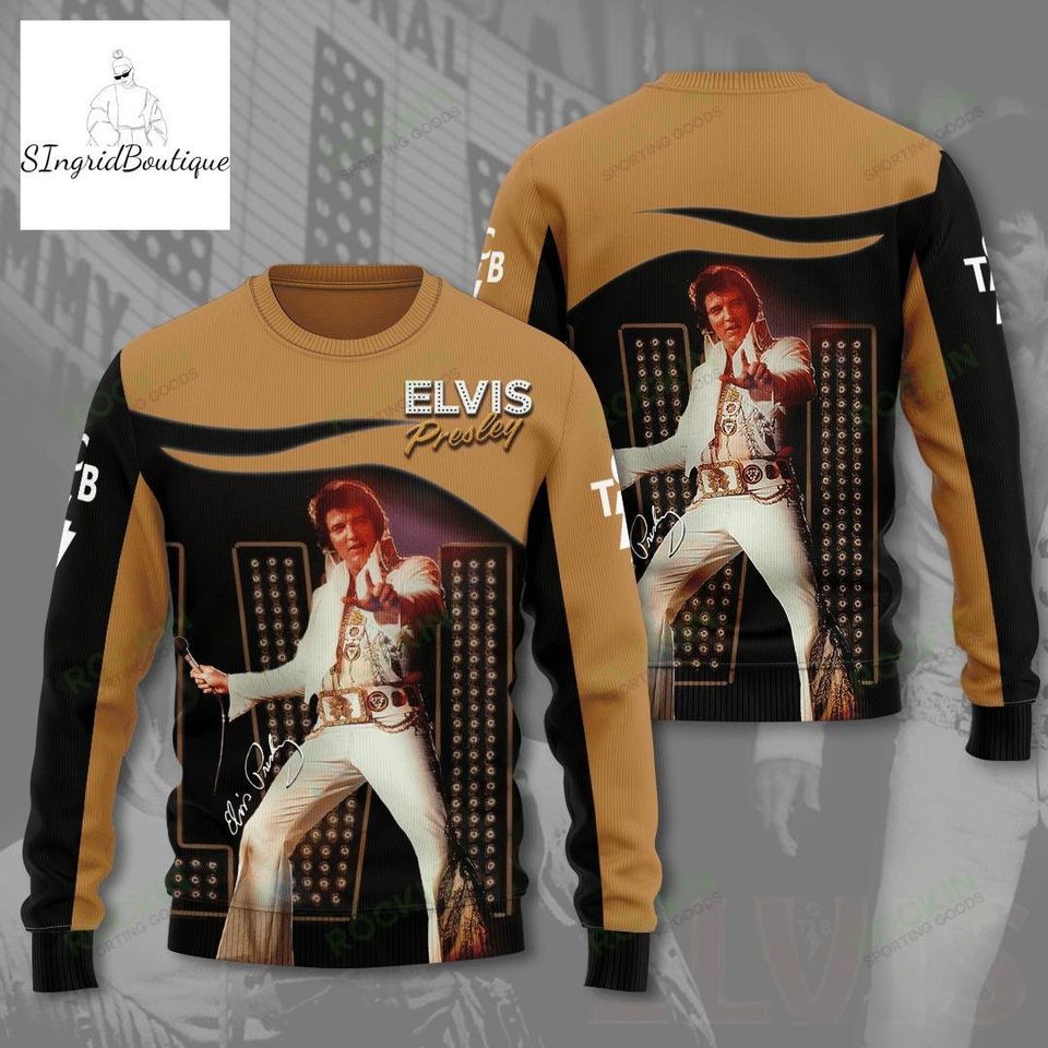 Christmas Gift, Elvis Presley Ugly Sweater, Elvis Presley Christmas Sweater