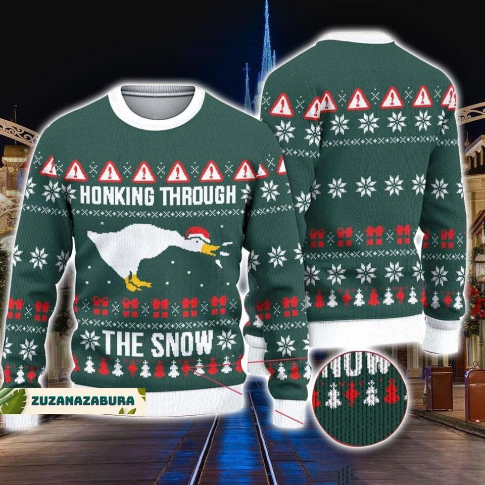 Christmas Gift, Honking Through The Snow Sweater