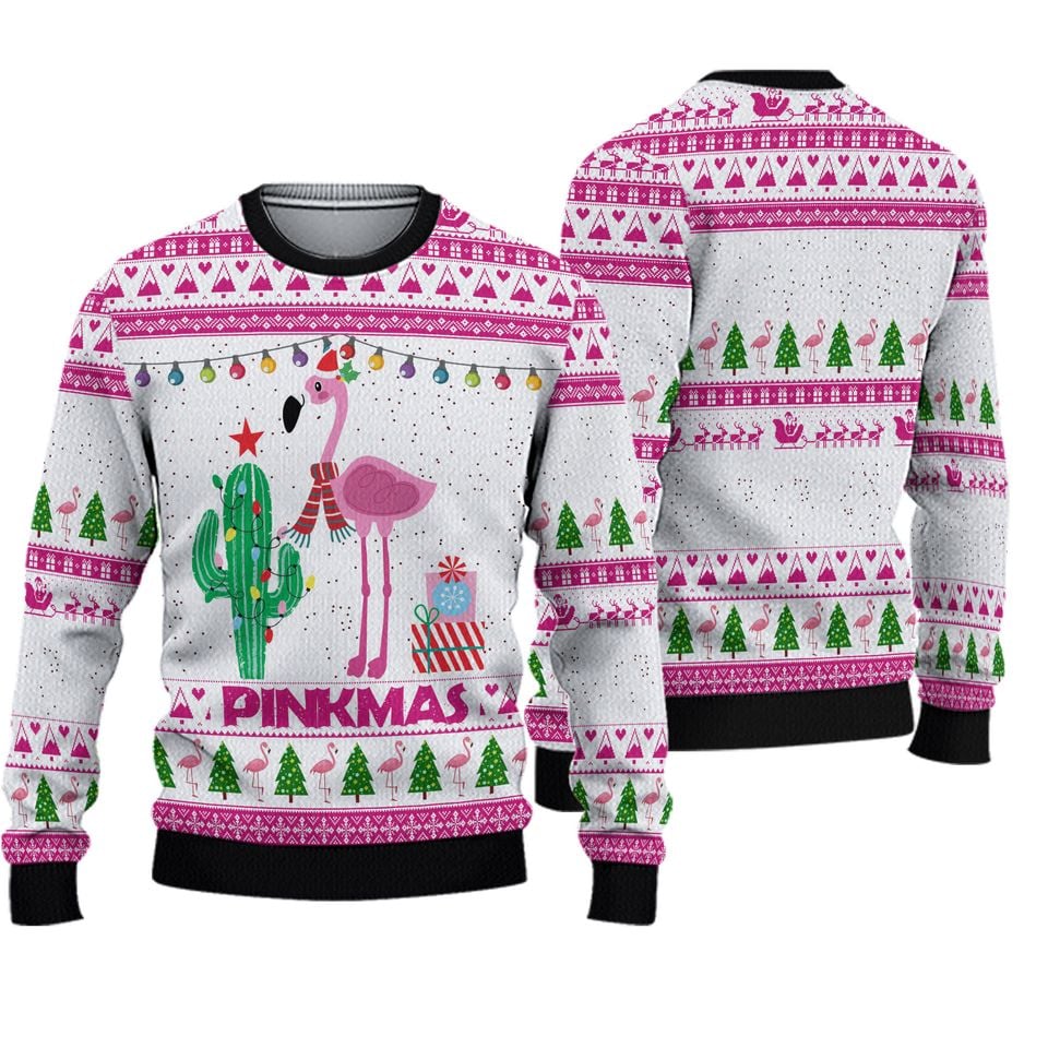 Christmas Gift, Merry Pinkmas Ugly Christmas Sweater