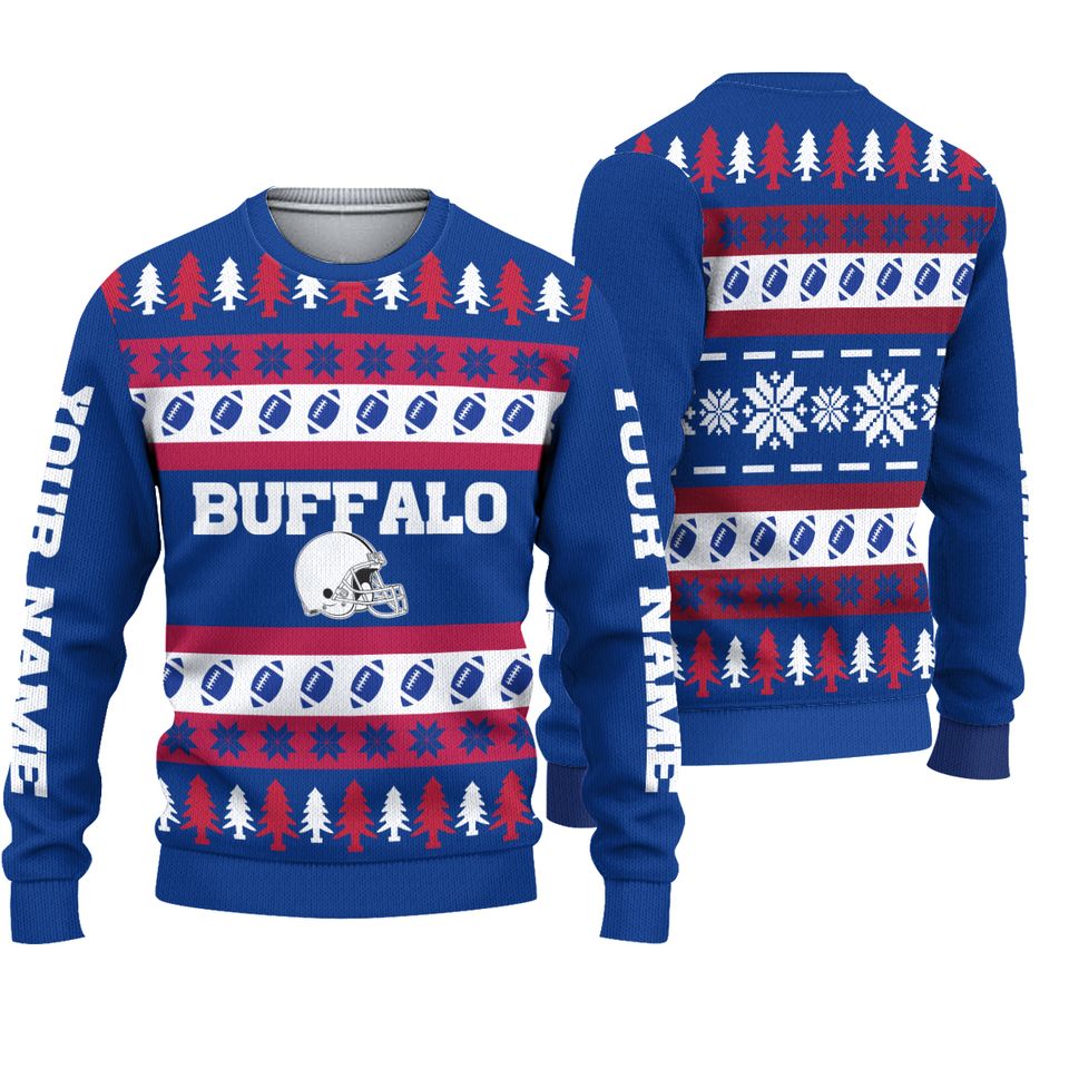 Christmas Gift, Personalized Buffalo Christmas Sweater