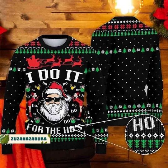 Christmas Gift, Santa Claus Sweater, Christmas Sweater - Image 2