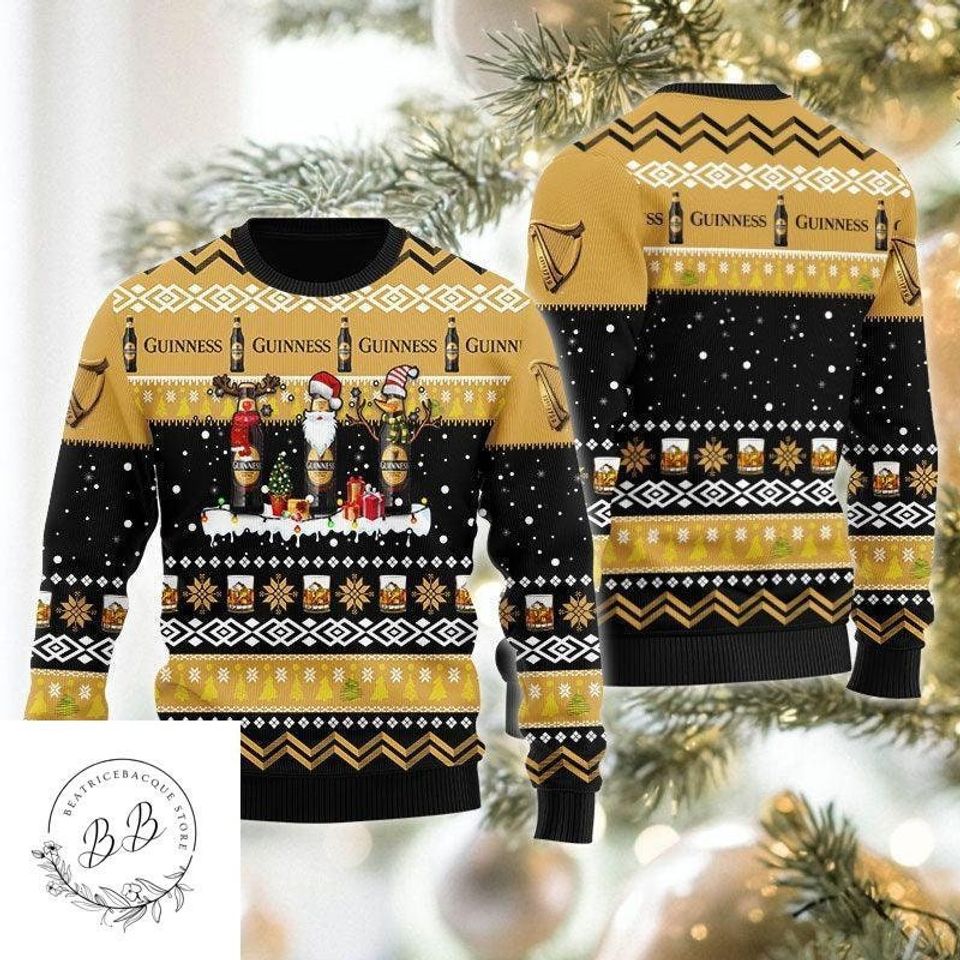Christmas Gift, Santa Guinness Beer Sweater