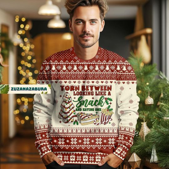 Christmas Gift, Snack And Cake Christmas Sweater - Image 8