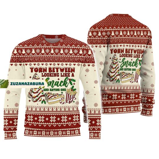 Christmas Gift, Snack And Cake Christmas Sweater - Image 5
