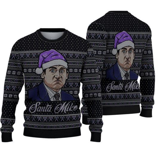 Christmas Gift, The Office Ugly Sweater, Michael Scott Christmas Sweater - Image 2